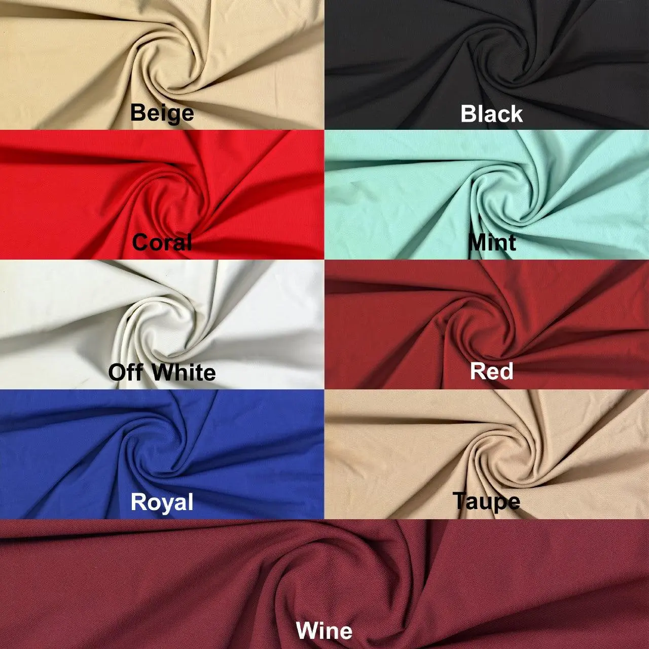 Scuba Techno Twill Groove Knit Fabric by the Yard - Stretch Twill Sewing Fabric for Dresses, Pants, Costumes, Crafts, Evening Wear, DIY
