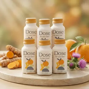 Doseq Herbal Liver Support Supplement, Milk Thistle and Turmeric Blend, Detox and Wellness Liquid Formula, 2 oz Bottle