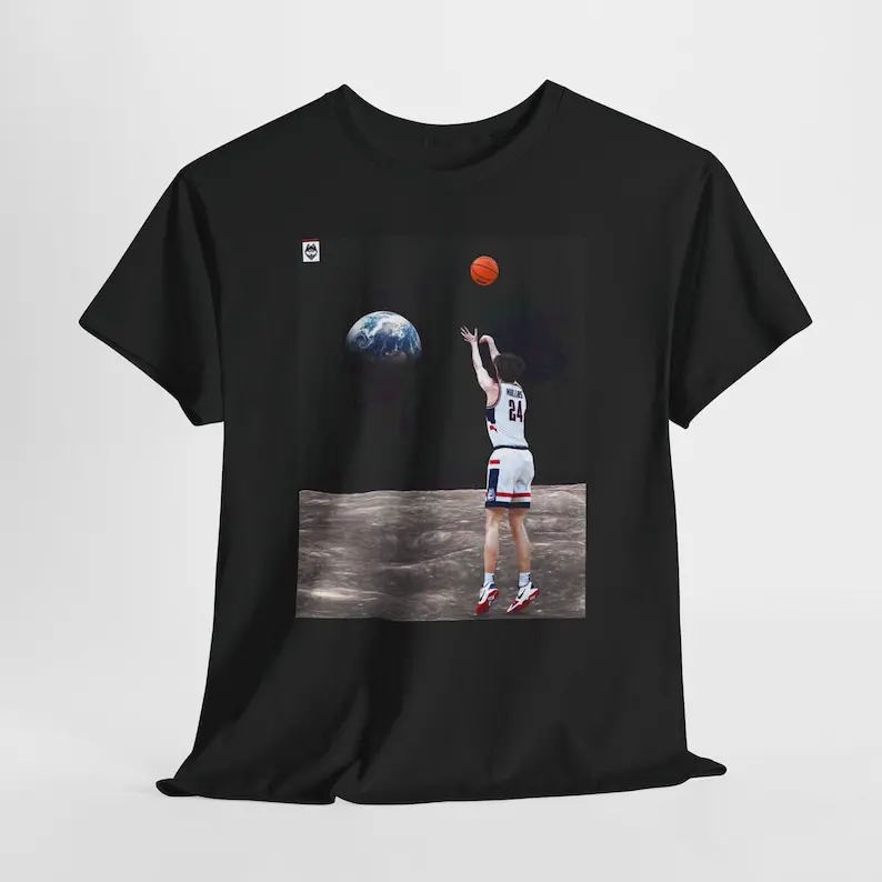 Moon Shot Mullins UConn Game Winner Space Jumper Graphic Tee