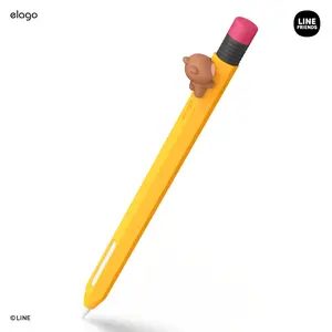 LINE FRIENDS | elago minini Case for Apple Pencil 2nd Generation - Silicone Protective Stylus Cover Accessory [3 Styles]