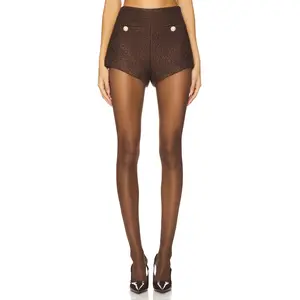 MAJORELLE Riah Hot Short in Chocolate Brown