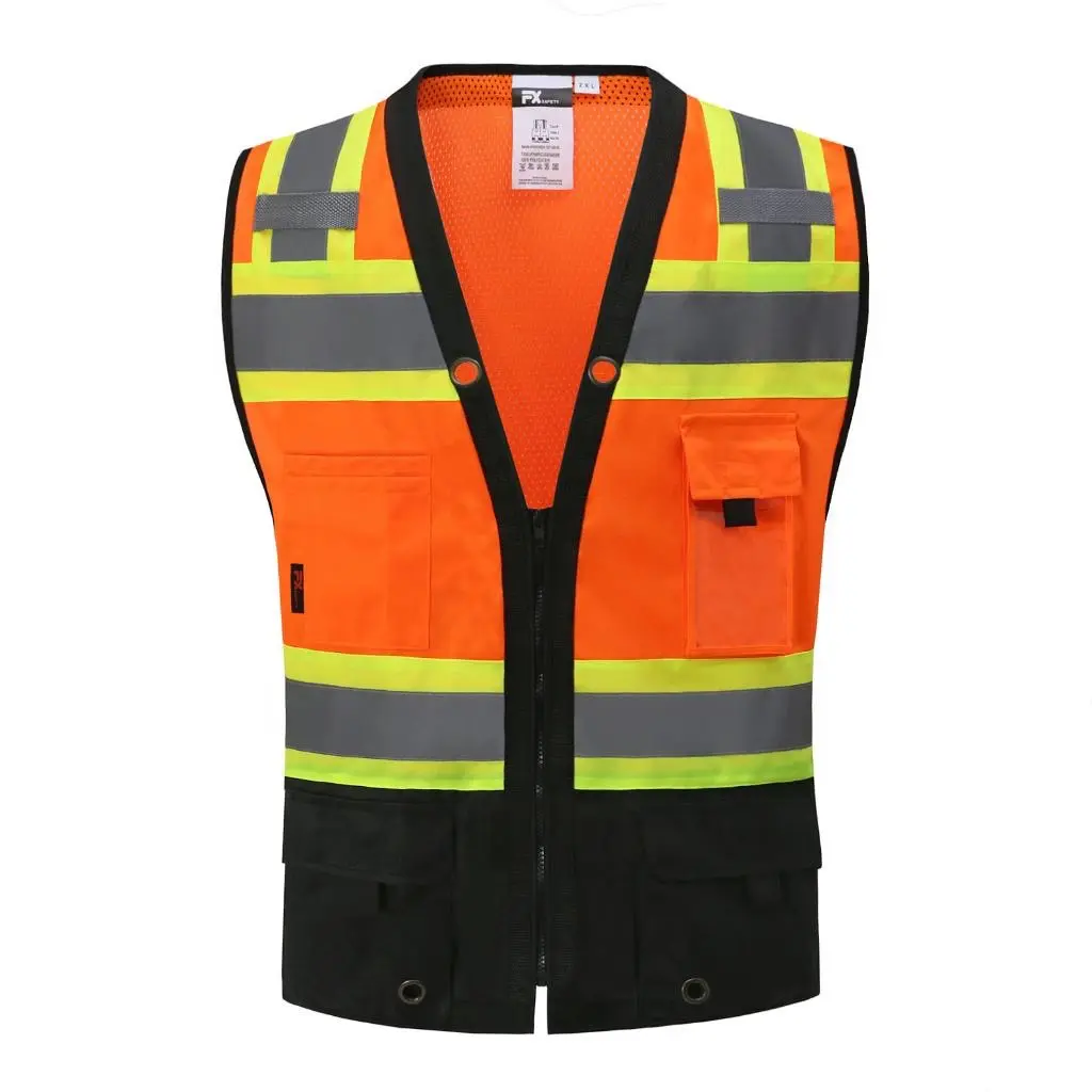 Tricolor Orange Safety vest