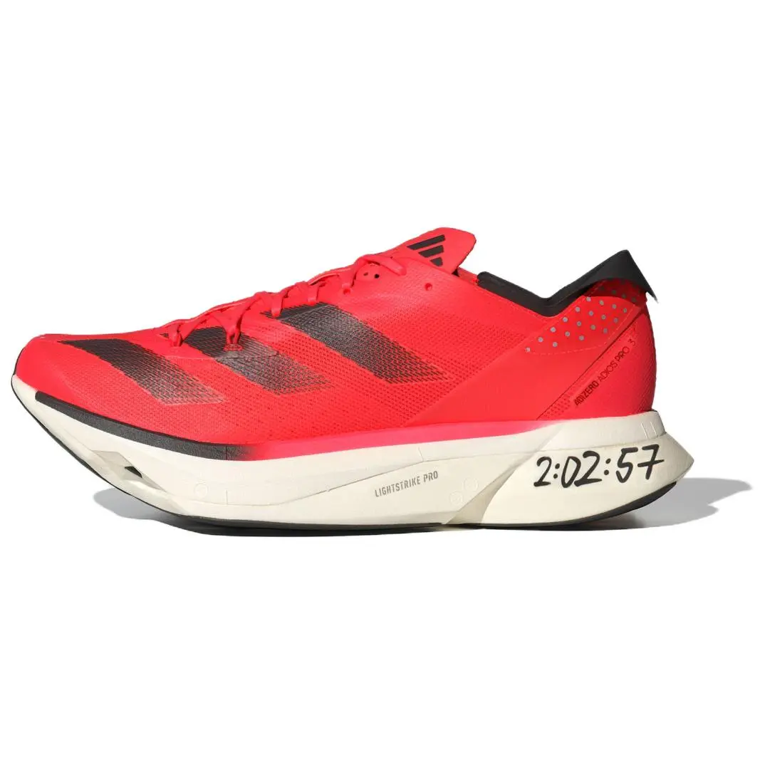 Adidas Adizero Adios Pro 3 Scarlet Black' Comfort Lightweight Low Top Running Shoes Unisex Red ID3634