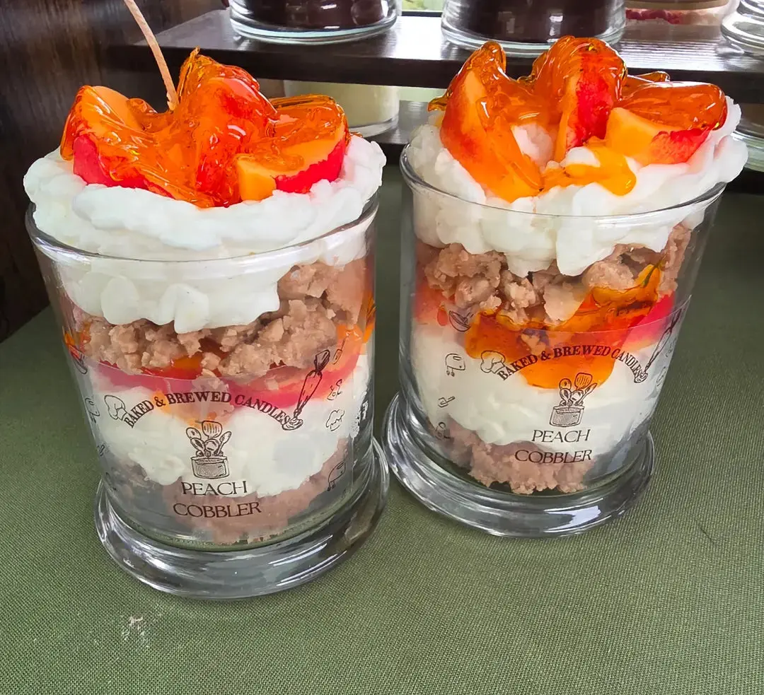 Peach Cobbler Wick or Wickless Candle