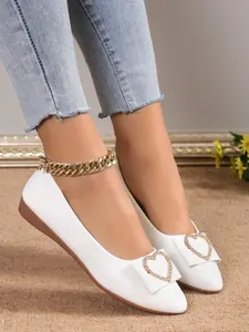 Women's Solid Color Pointed Toe Flat Shoes, Elegant Comfortable Fashionable Shoes for Party, Daily Clothing Decor for Women & Girls, Footwear