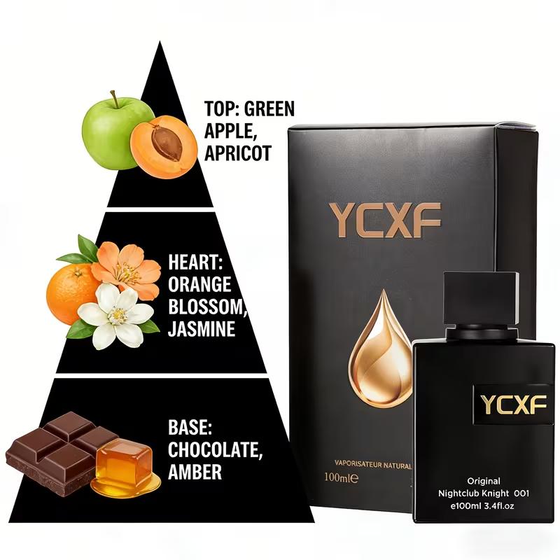 3.4 oz Men's Cologne Spray - YCXF Men's Cologne - Floral Gourmet Men's Fragrance - 6-8h Lasting Fragrance, Men's Charm Enhancer, Suitable for Dating and Daily Use, Christmas/Father's Day/Halloween Gifts