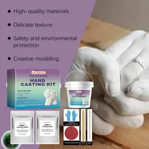Hand Mold Powder DIY Kit,Unique Gift for Babies & Adults – Ideal DIY Gift for Your Loved Ones, Couples, Family – For Wedding, Anniversary, Baby Shower, Mother’s Day, Father's Day, Christmas – Romantic Gifts