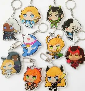 10 Ops Rivals Anime Acrylic Keychains - Luna Snow/Jeff/Magik/Loki/Mantis/Squirrel Girl/Scarlet Witch Bag Charm Gifts