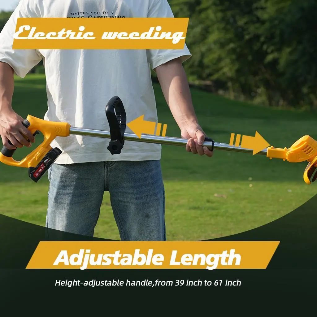 Small portable folding lawn mower for home use, cordless handheld lawn mower, multifunctional garden weeder Weeding Weeding Tool