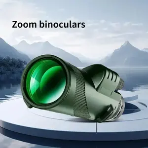 1pc 12x50 High Clarity Telescope, Durable Rubber Material, Adjustable Focus, Bird Watching, Camping, Hunting, Multi-Coated Lens