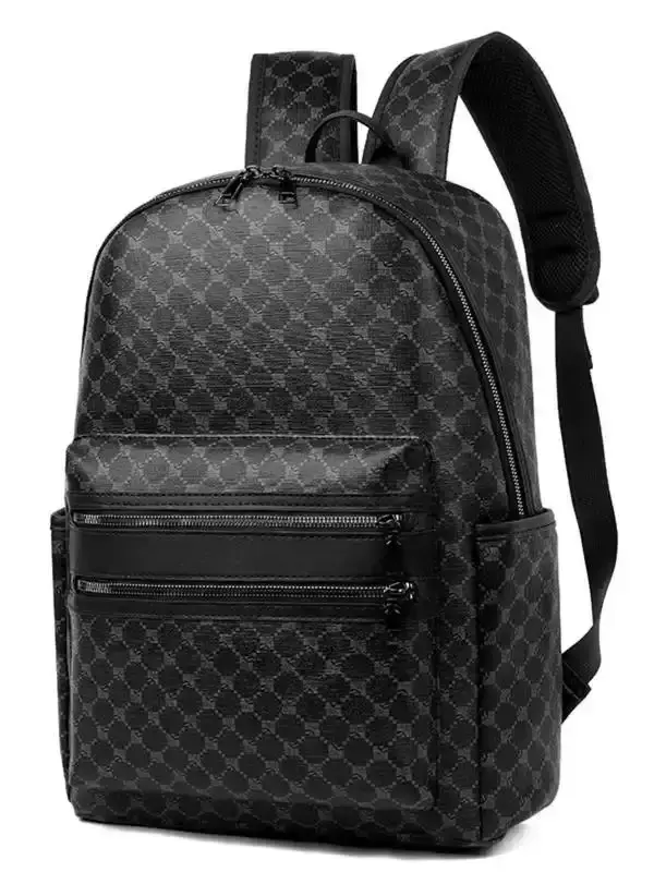 Fashionable Plaid Pattern Backpack, Large Capacity Casual Versatile Business for Men & Women, Trendy All-match Bag for Daily Use, must have accessory, fashion essential, everyday carry, daily essentials