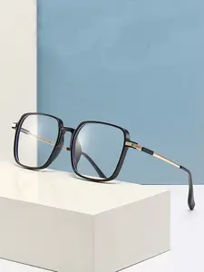 Fashionable Photochromic Reading Glasses, Large Frame Square Design, Blue Light Blocking Eyewear for Men & Women, Square Frame Eyeglasses, High Quality Eyewear, Photochromic Lens