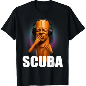 Scuba Tung Tung Speed Dance Funny Brainrot Meme T-Shirt