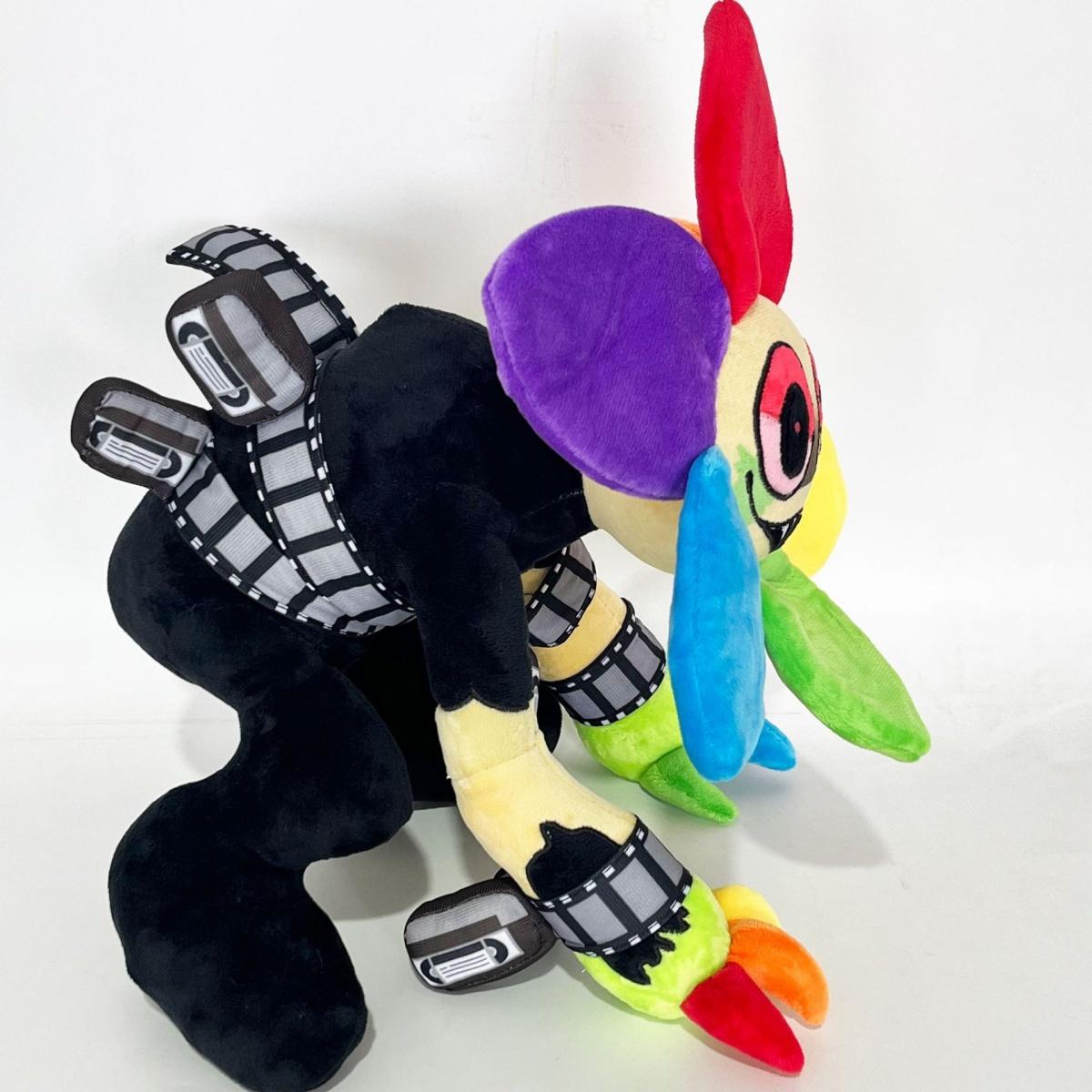 Twisted Dandy Plush - 14" Rainbow Flower Horror Plushie from Dandy's World Roblox Game, Scary Cute Stuffed Toy, Perfect Halloween & Collector's Item,cute girly gifts,weighted stuffed animal