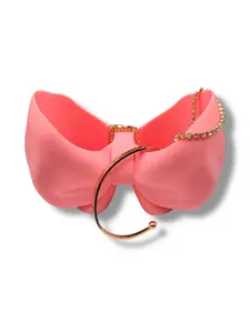 Luxe Bow Jewelry Display Stand - Elegant Bracelet & Ring Holder Handmade Pink Bow Design for Jewelry Storage
