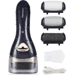 Electric Feet Callus Removers Rechargeable, Portable Electronic Foot File Pedicure Tools, Electric Callus Remover Kit, Professional Pedi Feet Care for Dead, Hard Cracked Dry Skin Ideal Gift (Black) Flexible Colorful Hair Snare Hooks