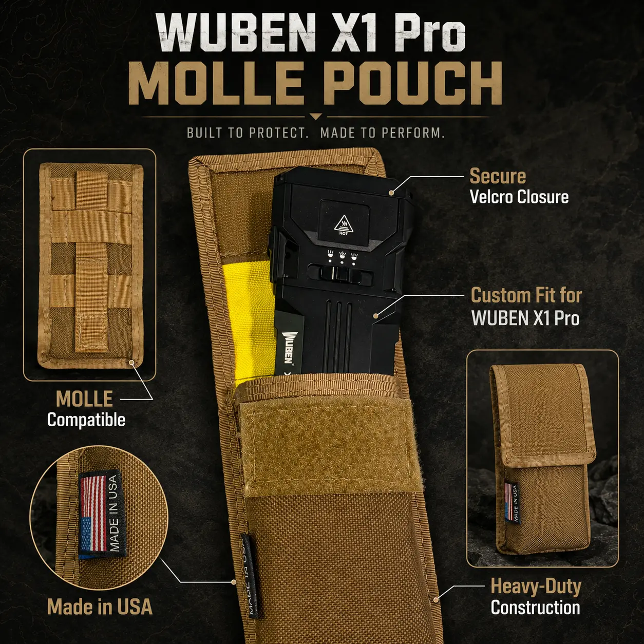 WUBEN X1 Pro MOLLE Pouch