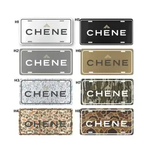 [HOT] Chene Aluminum License Plate Premium Outdoor Car Tag Black White Gray Camo Options Durable Truck SUV