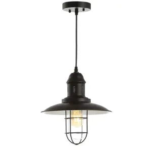 JONATHAN Y Sydney Bohemian Farmhouse Iron/Glass Cluster LED Pendant; for Living Room, Bedroom, Kitchen, Office