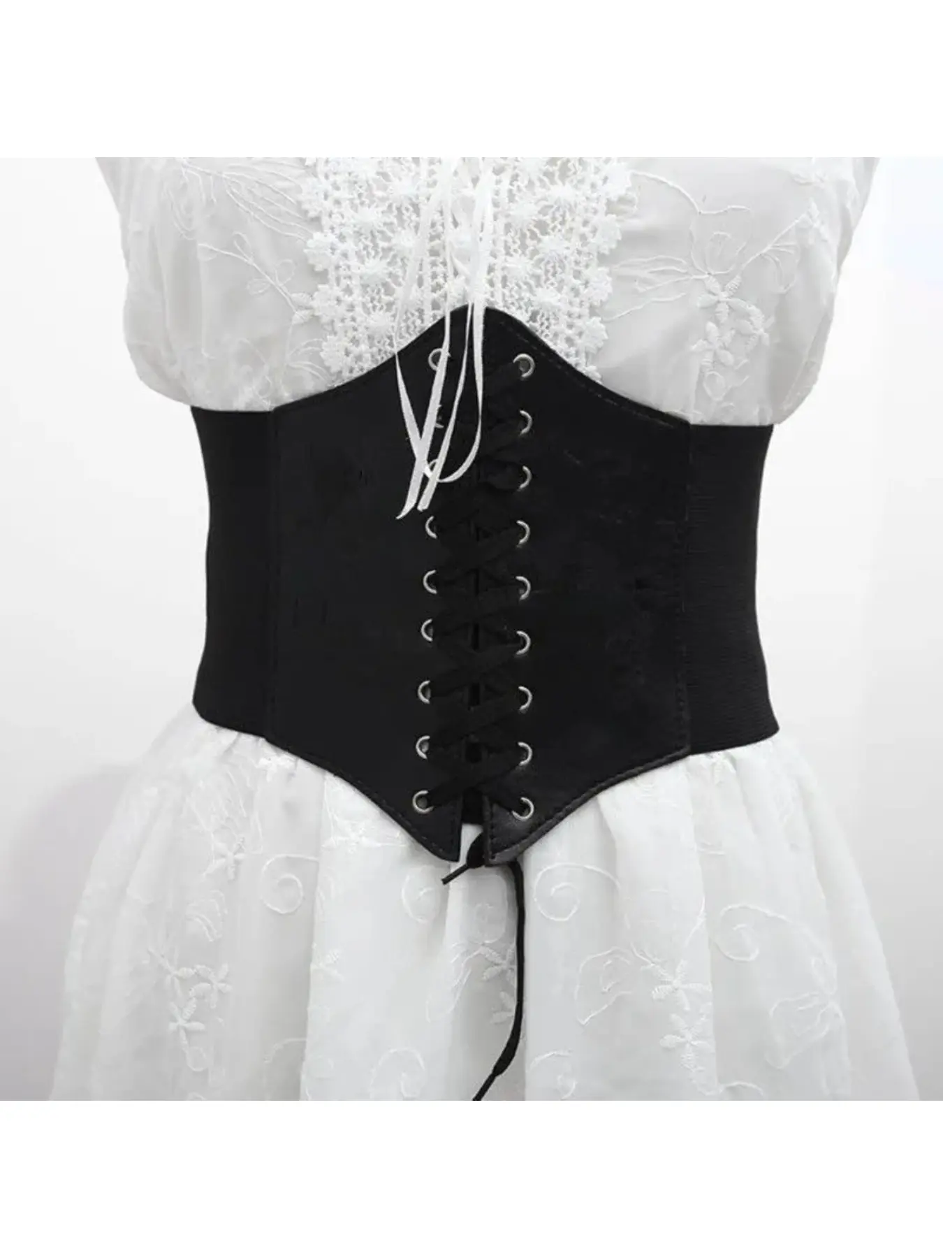 Waist cincher corset outerwear elastic court cos waist belt skirt shirt dress outer layer slimming