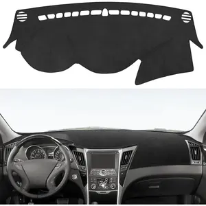 Dash Cover for Hyundai Sonata 2014 2013 2012 2011 Accessories Flannel Dashboard Cover Dash Mat Center Console Cover Sunshield Protector Pad