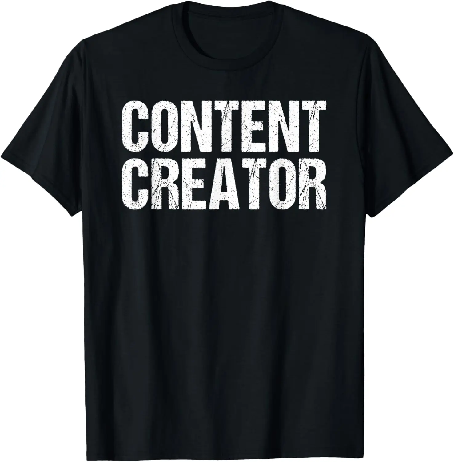 100% Cotton Content Creator Shirt Distressed Content Creator TShirt Gift T-Shirt