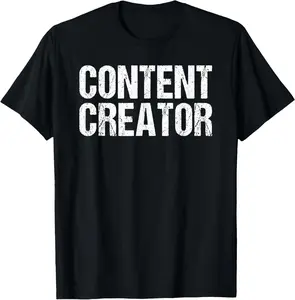 100% Cotton Content Creator Shirt Distressed Content Creator TShirt Gift T-Shirt