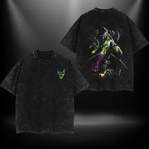 Green Goblin for movie fans Top Apparel Classic Oversized Seamless Simple Straight Man designer shirts Men's Regular Fit Floral Print Tee Heavyweight Cotton T-Shirts