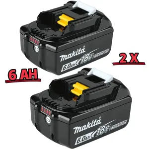 2PACK 6.0Ah For Makita 18V LXT Lithium-Ion Battery BL1830 BL1850 BL1860 BL1840 High Capacity 100% NEW