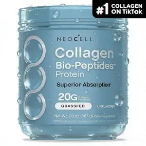 2x NeoCell Grass-Fed Collagen Bio-Peptides Powder, 20oz Healthcare Dietary Supplement with 18 Essential Amino Acids & Protein Fitness