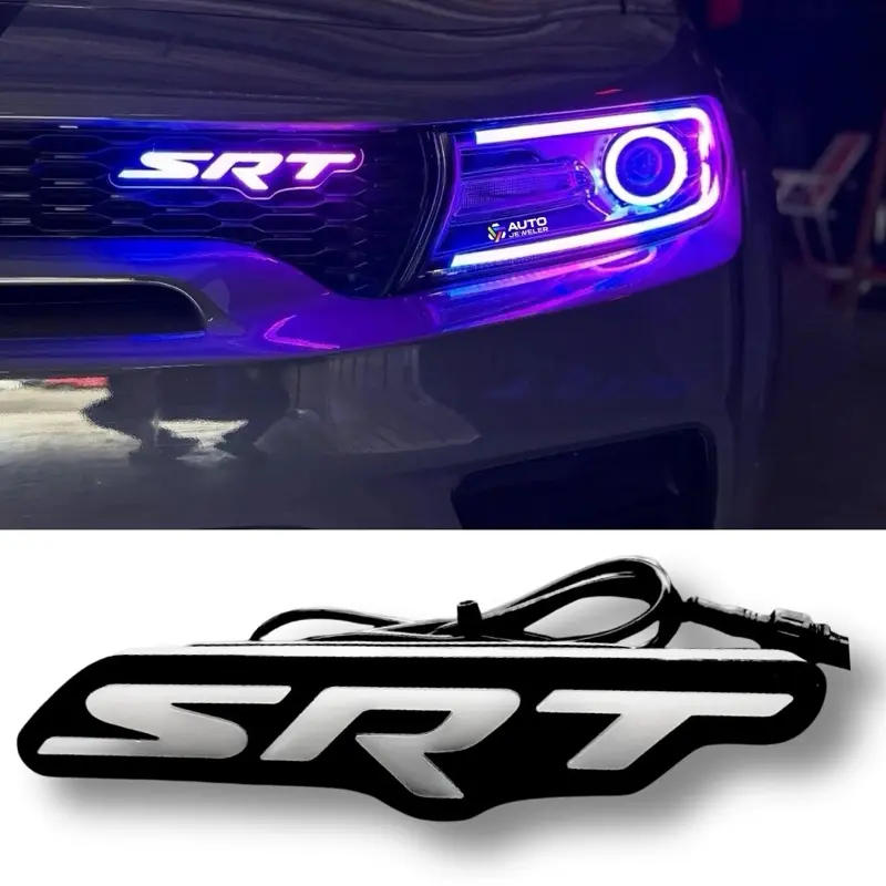 SRT Illuminated Grille Emblem (RGB Flow Series) - Bluetooth App Controlled