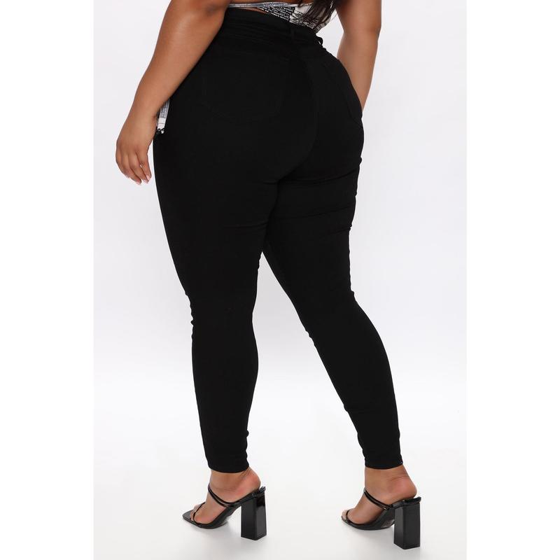Flex Game Strong Super High Rise Skinny Jeans - Black