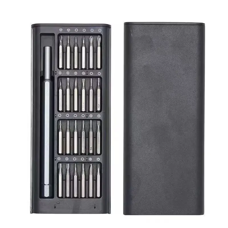 25-In-1 Aluminum Alloy Multipurpose Screwdriver Set, Portable Precision Repair Tool for Electronics, Phones, Computers, Glasses, Watches, Jewelry, Multipurpose Screwdriver Kit