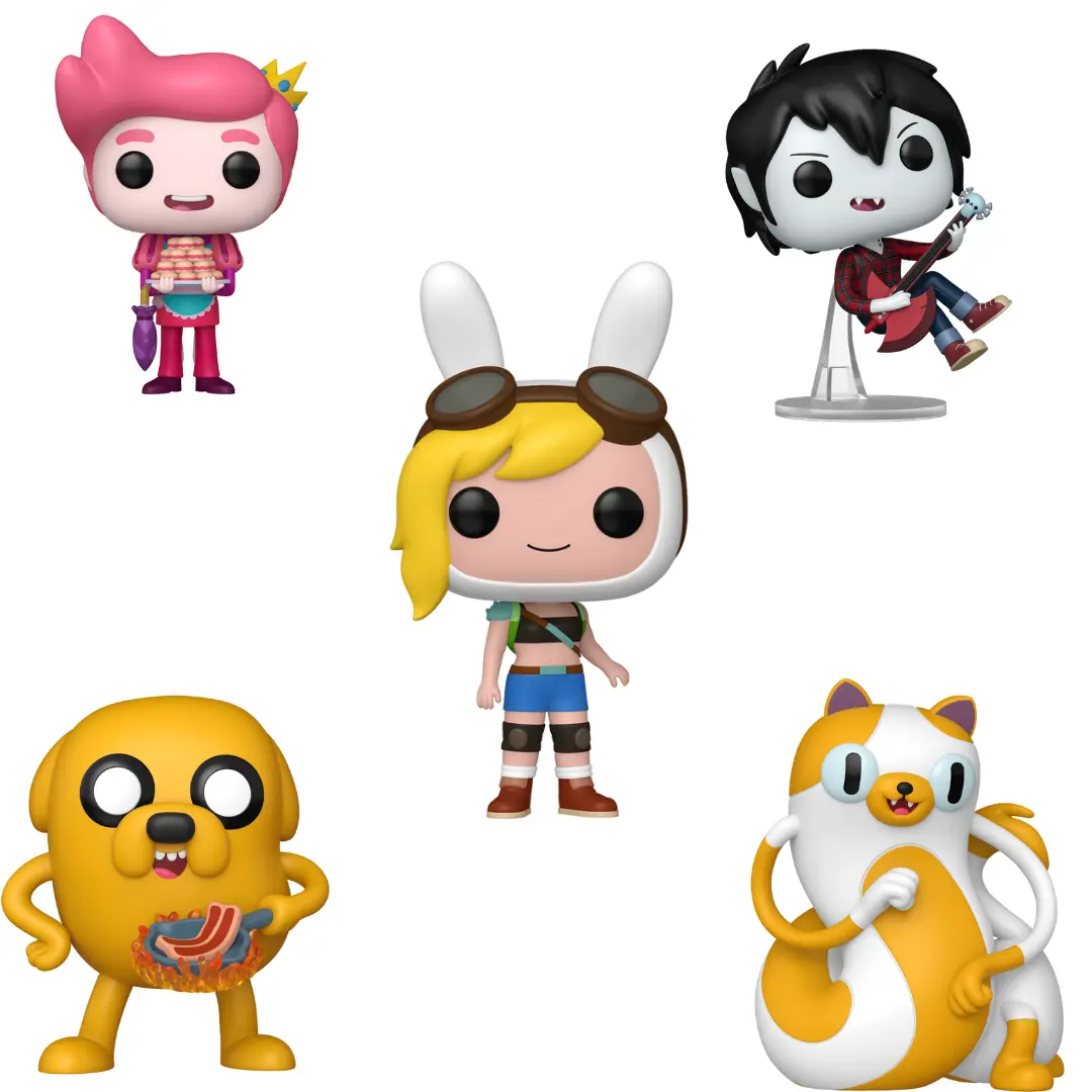 Funko Pop! Adventure Time Series (Fionna, Cake, Jake, Prince Gumball, Marshall Lee) Vinyl Figures
