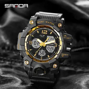 Outdoor sports watch | Waterproof and shockproof, ideal for camping, fishing, and other sports oval quartz