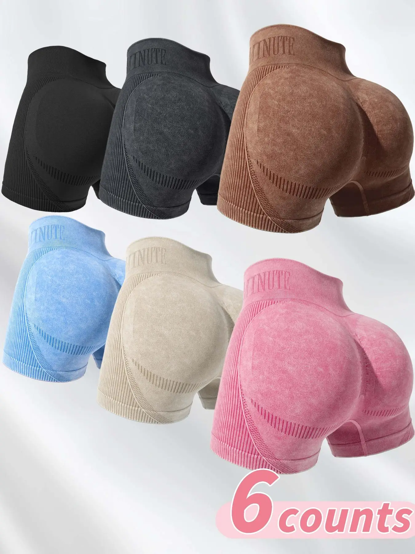 Women's Letter Print Seamless Sports Shorts, High Stretch Breathable Comfortable Skinny Shorts, Ladies Sportswear for Indoor Outdoor Wear