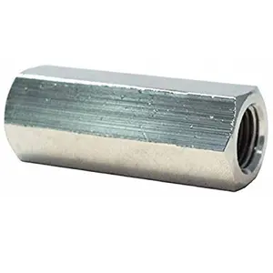 212 MAIN Bandit Workman NUT2 Chrome-Finish Brass Hex Nut Fastener, 0.375x24 Threads, 1 in. Long Sailing Hardware Accessory for Water Sports