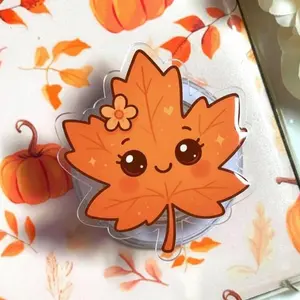 Kawaii Maple Leaf Magsafe Phone Grip – Magnetic Pop Socket & Kickstand – Fall Autumn Aesthetic Gift