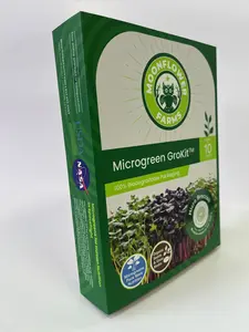 Moonflower Farms Microgreen GroKit - Grow Your Own Microgreens in Just 10 Days - Simple & Fun Gardening Kit for Beginners
