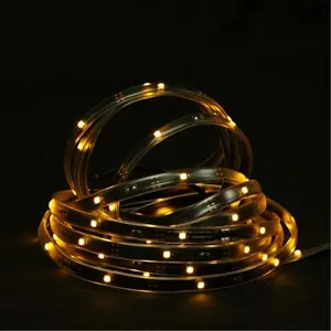 NorthLight 18 ft. Amber Black LED Lights, Indoor-Outdoor Christmas Linear Light Strip, Black Finish Interior Lighting