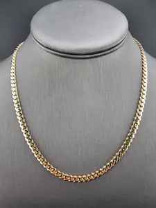 14K Gold Chain - Fancy Chain 18" Length 4.7 mm Thickness Elegant Design for Casual & Formal Occasions SKU# 6040