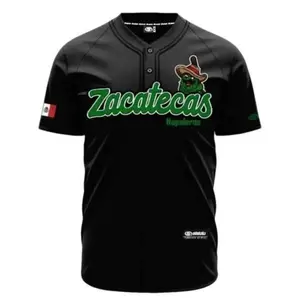 (BLACK) Zacatecas Nopaleros Baseball Jersey, Mexico Jersey for Men Women Youth And Kids, Mexico Baseball Shirt, Hiphop Jersey, All-Over Print Baseball Jersey