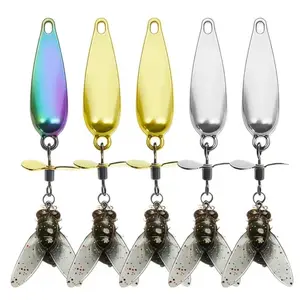 Fly Fishing Lures Kit, Fly Fishing Lures Set (5pcs/Multiple Colors) - Designed specifically for fishing, the rotating propeller creates vortex waves and flashes to mimic the movement of real prey, making it an ideal gift for fishing enthusiasts.