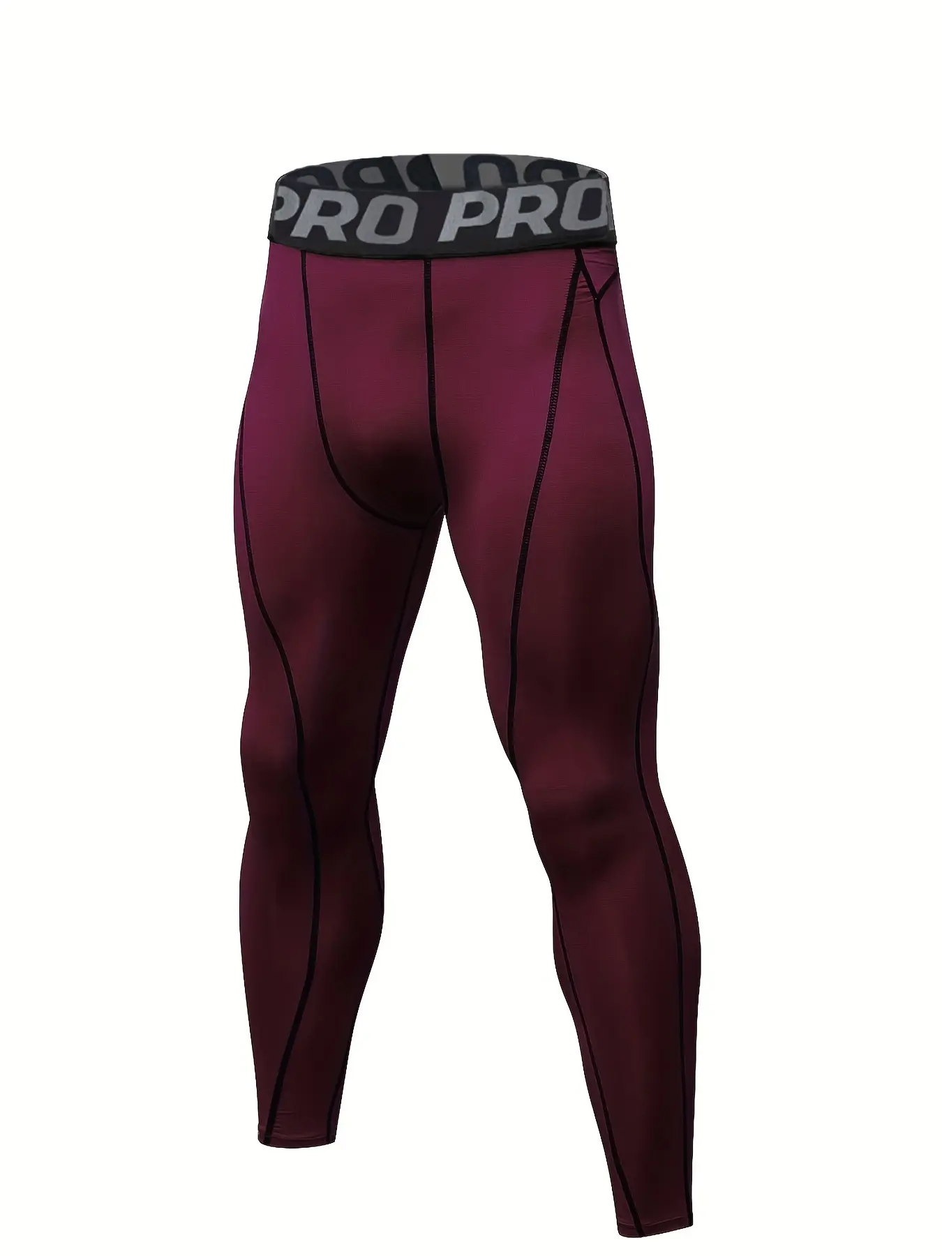 Men's Compression Pants Sports Tight-Fit Leggings, Sports Stretchy Leggings, Base Layer Bottoms Suitable for Running Exercise Yoga Basketball, Fitness Tight Fit, High Stretch Sporty