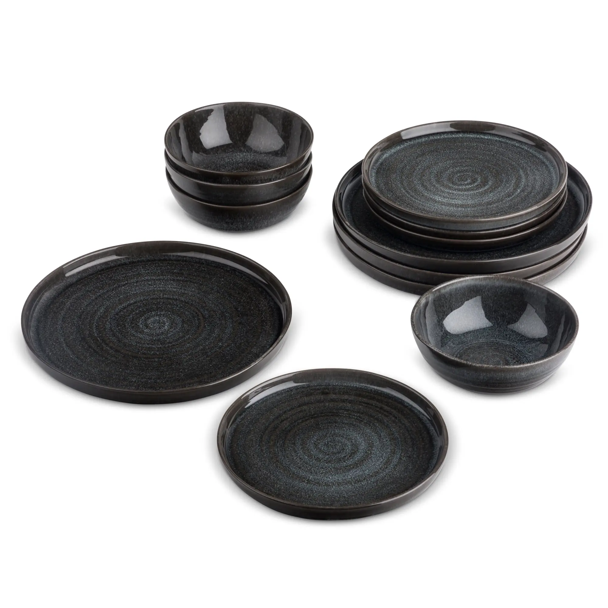 Yellowstone Rip 12-Piece Ceramic Dinnerware Set