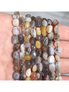 6-8mm Natural Stone Irregular Persian Agate Beads, Fashionable Loose Spacing Beads, Used for DIY Jewelry Making, Exquisite Bracelets, Necklaces, Earrings Accessories, Men's and Women's Gifts