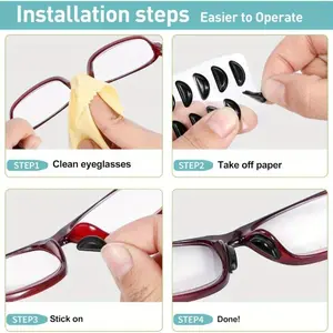 5 pairs of glasses nose pads, sunglasses pads, glasses enhanced nose pads, non-slip nose pads