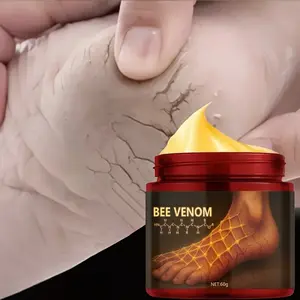Bee Venom Dry Cracked Foot Cream, Low Sensitivity Moisturizer, Deep Hydration, Suitable for Extremely Dry, Cracked Feet, Quick Absorption