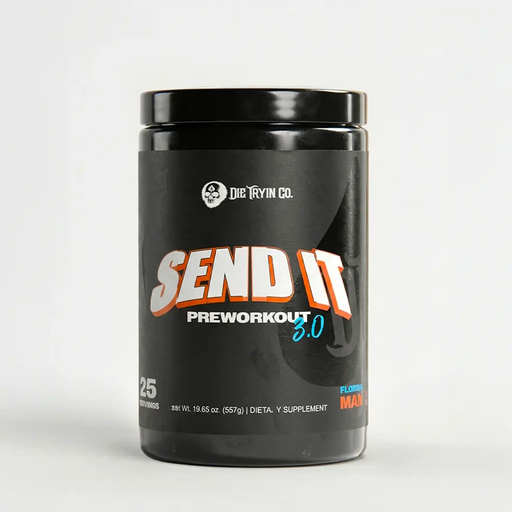 SEND IT 3.0 Ultimate Daily Driver Preworkout 25 Servings Pump, Strength, Energy, Endurance Supplement for Gym Enthusiasts Enhance Workout Routine Edible Dietary