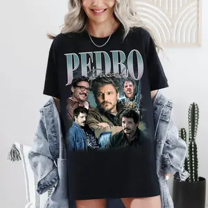 Pedro Pascal T-Shirt, 90s Retro Unisex Tee